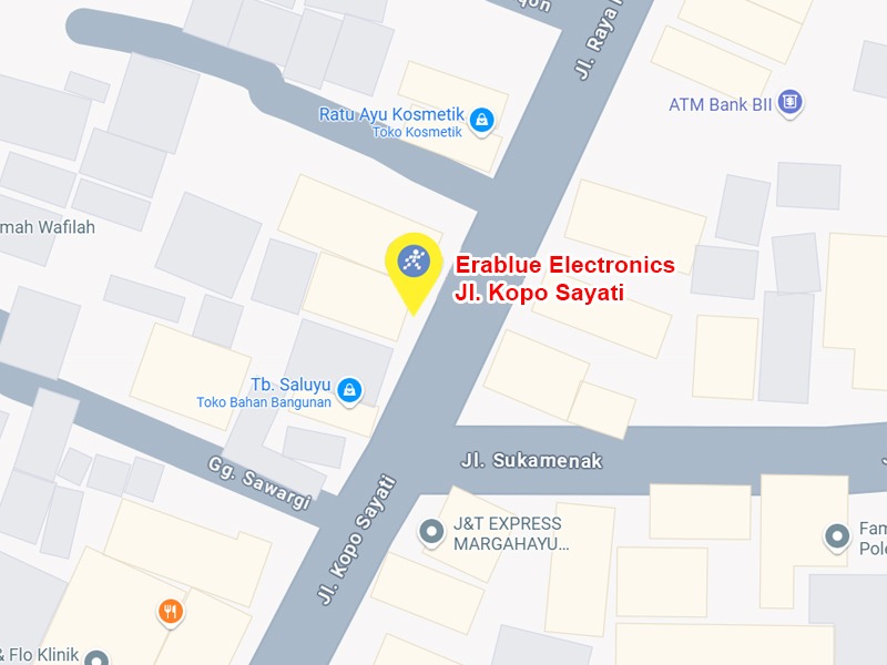 Peta ke toko EraBlue di  Jalan Kopo Sayati, RT 001, RW 007, terletak di Kel/Desa Sayati, Kecamatan Margahayu, Kabupaten Bandung, Provinsi Jawa Barat